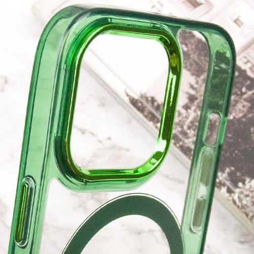 Чохол TPU Iris with MagSafe для Apple iPhone 13 Pro Max (6.7") Зелений