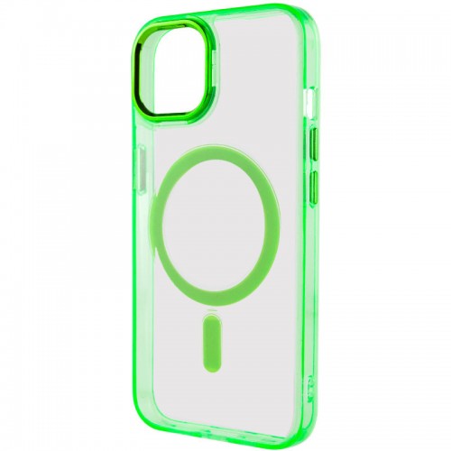 Чохол TPU Iris with MagSafe для Apple iPhone 14 (6.1") Салатовий