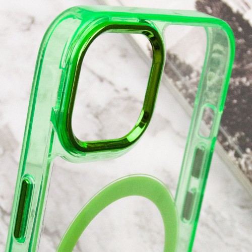 Чохол TPU Iris with MagSafe для Apple iPhone 14 (6.1") Салатовий