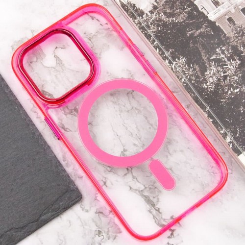 Чехол TPU Iris с MagSafe для Apple iPhone 14 Pro (6.1") Малиновый