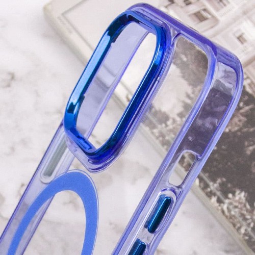 Чехол TPU Iris с MagSafe для Apple iPhone 14 Pro (6.1") Синий