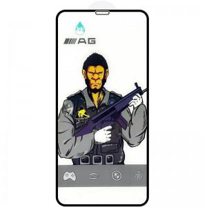 Захисне скло 5D Anti-static Matte (тех.пак) для Apple iPhone 11 Pro / X / XS (5.8") Чорний