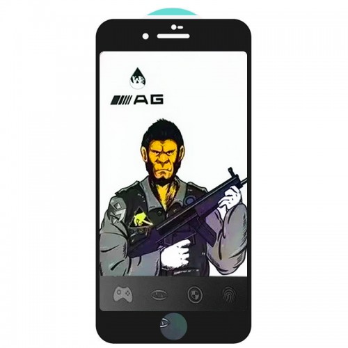 Захисне скло 5D Anti-static Matte (тех.пак) для Apple iPhone 7 / 8 / SE (2020) (4.7") Чорний