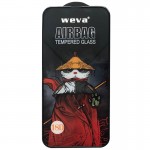 Захисне 2.5D скло Weva AirBag (тех.пак) для Apple iPhone 14 Pro Max (6.7") Чорний