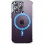 Чехол TPU+PC Colorful с MagSafe для Apple iPhone 12 Pro (6.1") Синий