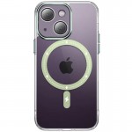 Чехол TPU+PC Colorful с MagSafe для Apple iPhone 13 (6.1") Зеленый