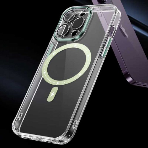 Чохол TPU+PC Colorful with MagSafe для Apple iPhone 13 Pro (6.1") Green