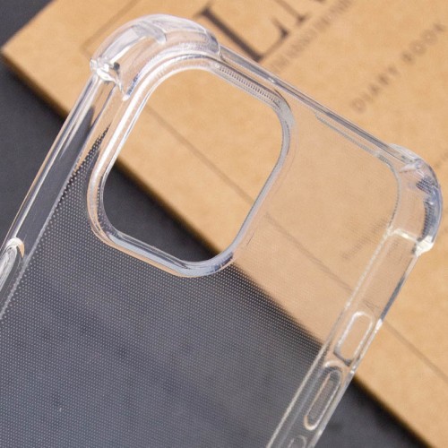 TPU чохол GETMAN Ease logo посилені кути для Apple iPhone 15 (6.1") Безбарвний (прозорий)