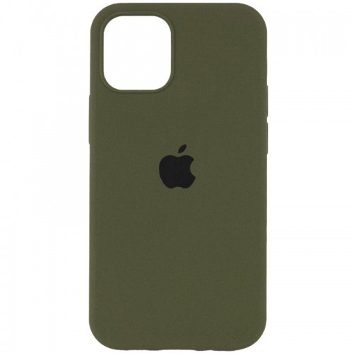 Чехол Silicone Case Full Protective (AA) для Apple iPhone 15 (6.1") Зелёный / Dark Olive