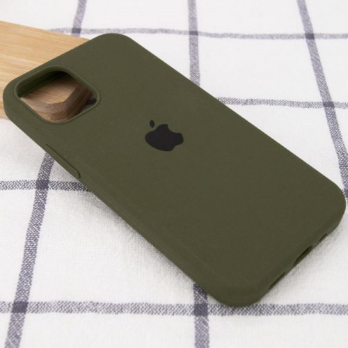Чехол Silicone Case Full Protective (AA) для Apple iPhone 15 (6.1") Зелёный / Dark Olive