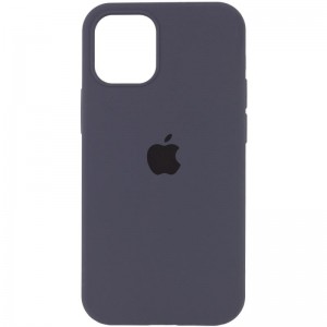 Чехол Silicone Case Full Protective (AA) для Apple iPhone 15 (6.1") Серый / Dark Gray