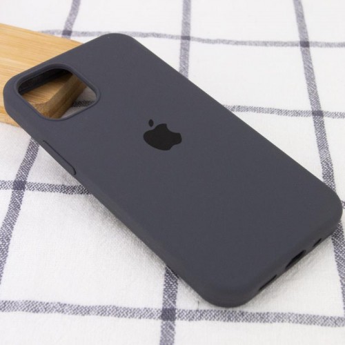 Чехол Silicone Case Full Protective (AA) для Apple iPhone 15 (6.1") Серый / Dark Gray