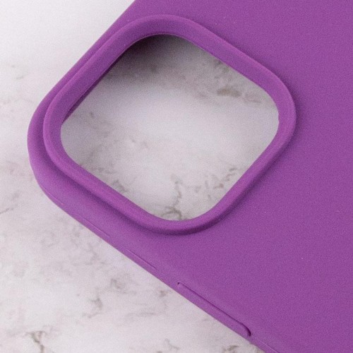 Чехол Silicone Case Full Protective (AA) для Apple iPhone 15 (6.1") Фиолетовый / Grape