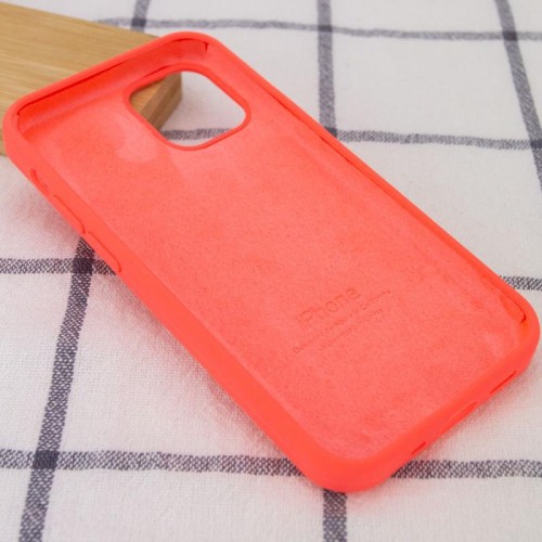 Чехол Silicone Case Full Protective (AA) для Apple iPhone 15 Plus (6,7") Арбузный / Watermelon red