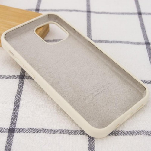 Чехол Silicone Case Full Protective (AA) для Apple iPhone 15 Plus (6.7") Бежевый / Antique White