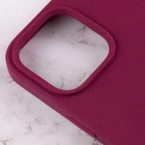 Чехол Silicone Case Full Protective (AA) для Apple iPhone 15 Plus (6.7") Бордовый / Maroon