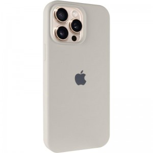Чохол Silicone Case Full Protective (AA) для Apple iPhone 15 Pro (6.1") Бежевий / Antique White