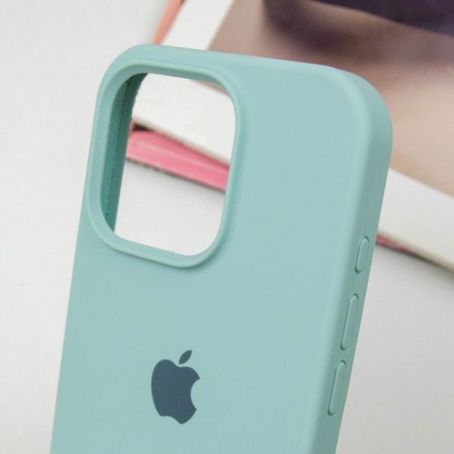 Чехол Silicone Case Full Protective (AA) для Apple iPhone 15 Pro (6.1") Бирюзовый / Beryl