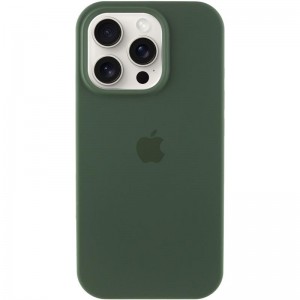 Чохол Silicone Case Full Protective (AA) для Apple iPhone 15 Pro (6.1") Зелений / Cyprus Green