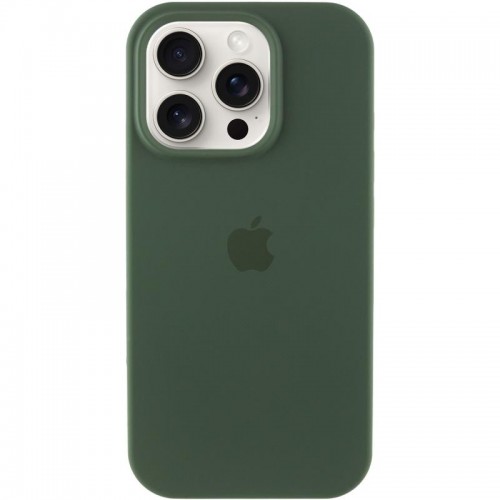 Чохол Silicone Case Full Protective (AA) для Apple iPhone 15 Pro (6.1") Зелений / Cyprus Green