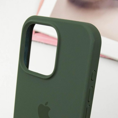 Чохол Silicone Case Full Protective (AA) для Apple iPhone 15 Pro (6.1") Зелений / Cyprus Green