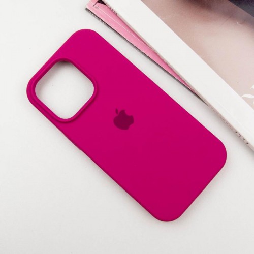Чехол Silicone Case Full Protective (AA) для Apple iPhone 15 Pro (6.1") Красный / Rose Red