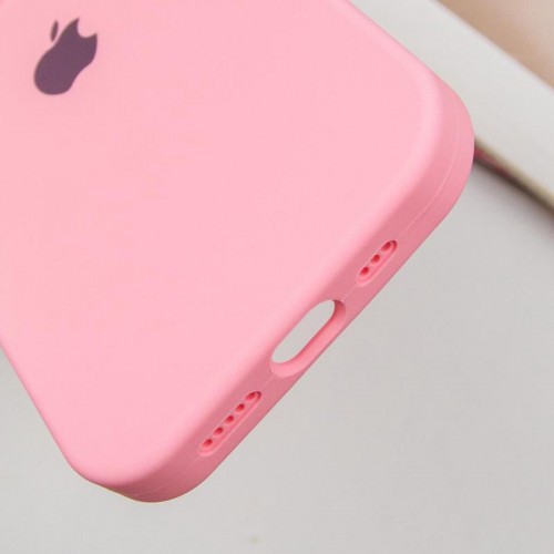Чехол Silicone Case Full Protective (AA) для Apple iPhone 15 Pro (6.1") Розовый / Light pink