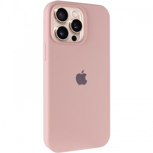 Чехол Silicone Case Full Protective (AA) для Apple iPhone 15 Pro (6.1") Розовый / Pink Sand