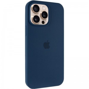 Чохол Silicone Case Full Protective (AA) для Apple iPhone 15 Pro (6.1") Синій / Blue Jay