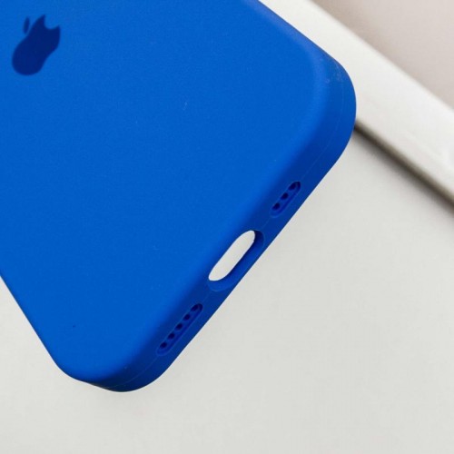 Чехол Silicone Case Full Protective (AA) для Apple iPhone 15 Pro (6.1") Синий / Capri Blue