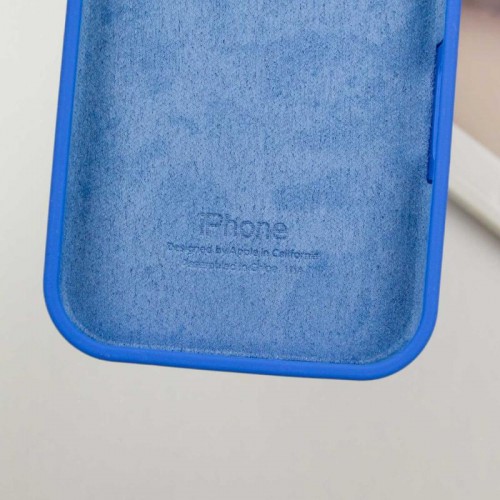 Чехол Silicone Case Full Protective (AA) для Apple iPhone 15 Pro (6.1") Синий / Capri Blue
