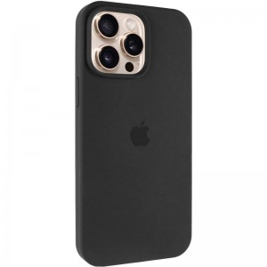 Чехол Silicone Case Full Protective (AA) для Apple iPhone 15 Pro (6.1") Чёрный / Black
