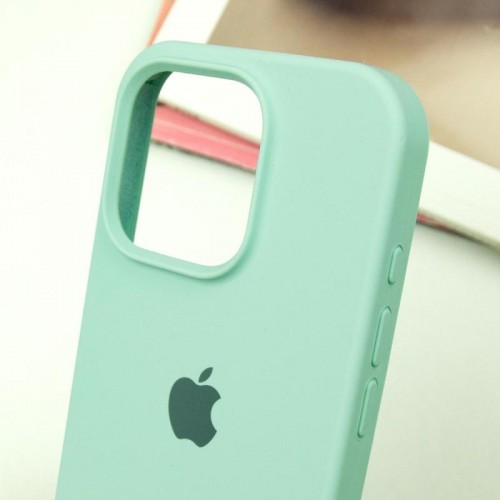 Чехол Silicone Case Full Protective (AA) для Apple iPhone 15 Pro Max (6.7") Бирюзовый / Turquoise