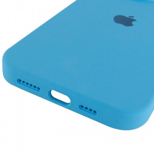 Чехол Silicone Case Full Protective (AA) для Apple iPhone 15 Pro Max (6.7") Голубой / Blue