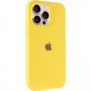 Чохол Silicone Case Full Protective (AA) для Apple iPhone 15 Pro Max (6.7") Жовтий / Yellow