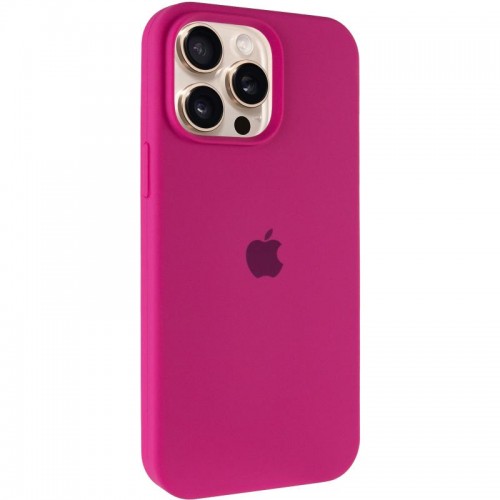 Чохол Silicone Case Full Protective (AA) для Apple iPhone 15 Pro Max (6.7") Малиновий / Dragon Fruit
