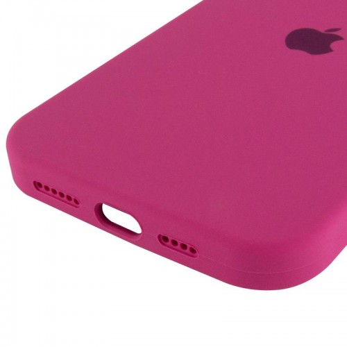 Чохол Silicone Case Full Protective (AA) для Apple iPhone 15 Pro Max (6.7") Малиновий / Dragon Fruit