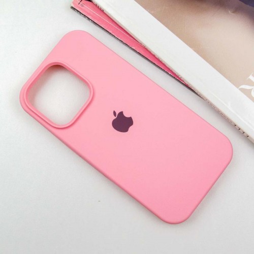 Чохол Silicone Case Full Protective (AA) для Apple iPhone 15 Pro Max (6.7") Рожевий / Light pink
