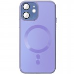 Чехол TPU+Glass Sapphire Midnight с MagSafe для Apple iPhone 12 (6.1") Сиреневый / Dasheen