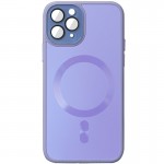 Чехол TPU+Glass Sapphire Midnight with MagSafe для Apple iPhone 12 Pro Max (6.7") Сиреневый / Dasheen