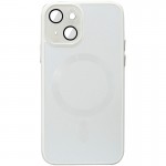 Чехол TPU+Glass Sapphire Midnight с MagSafe для Apple iPhone 14 (6.1") Белый / White