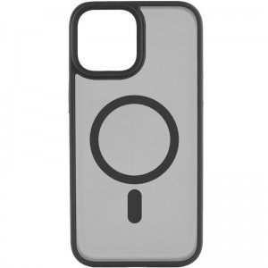 TPU+PC чехол Metal Buttons with MagSafe для Apple iPhone 15 Plus (6.7") Чёрный