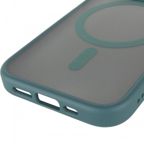 TPU+PC чохол Metal Buttons with MagSafe для Apple iPhone 15 Pro (6.1") Зелений