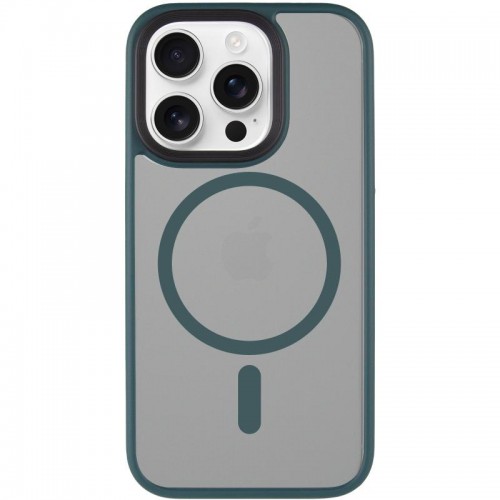 TPU+PC чохол Metal Buttons with MagSafe для Apple iPhone 15 Pro Max (6.7") Зелений