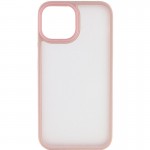 Чехол TPU+PC Metal Buttons для Apple iPhone 15 (6.1") Розовый