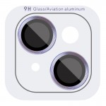 Захисне скло Metal Classic на камеру (у упак.) для Apple iPhone 15 (6.1") / 15 Plus (6.7") Блакитний / Light Blue