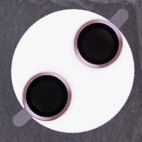 Защитное стекло Metal Classic на камеру (в упак.) для Apple iPhone 15 (6.1") / 15 Plus (6.7") Розовый / Pink