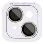 Захисне скло Metal Classic на камеру (у упак.) для Apple iPhone 15 (6.1") / 15 Plus (6.7") Салатовий / Light Green