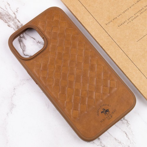 Шкіряний чохол Polo Santa Barbara для Apple iPhone 15 (6.1") Brown