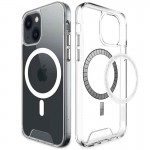 Чехол TPU Space Case с MagSafe для Apple iPhone 15 Plus (6.7") Прозрачный